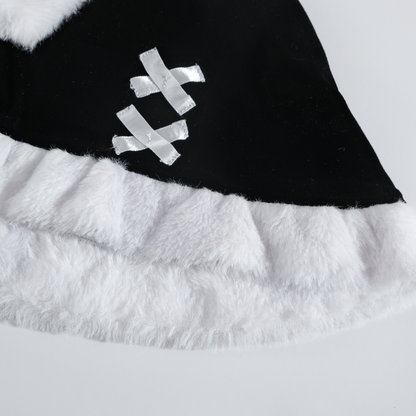 Rolecosplay Black Velvet Christmas Cosplay Dress with Shawl 2B Fanart Cosplay