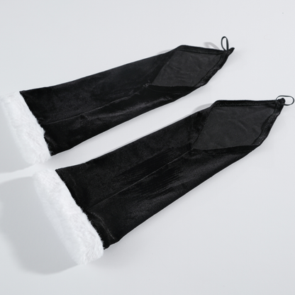 Rolecosplay Black Velvet Christmas Cosplay Dress with Shawl 2B Fanart Cosplay