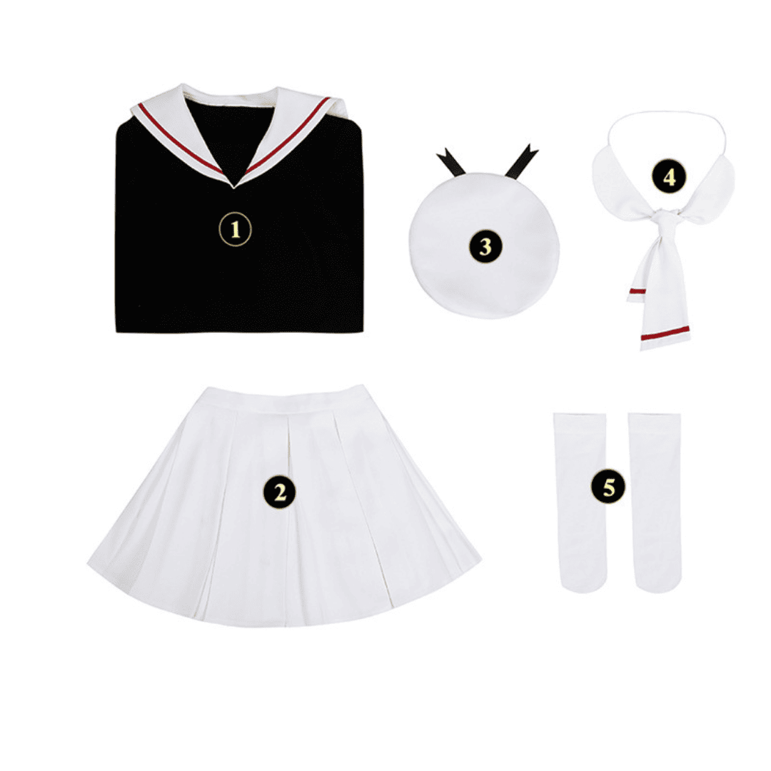 Rolecosplay Card Sakura Japanese School Uniforms Sailor Suit Cosplay Costume