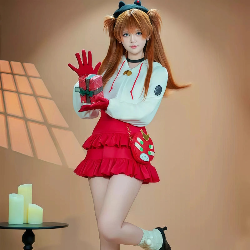 Rolecosplay EVA Asuka Langley Christmas Cosplay Costume9