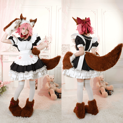 Rolecosplay FGO Tamamo Cat Maid Cosplay Costume Fate Outfit