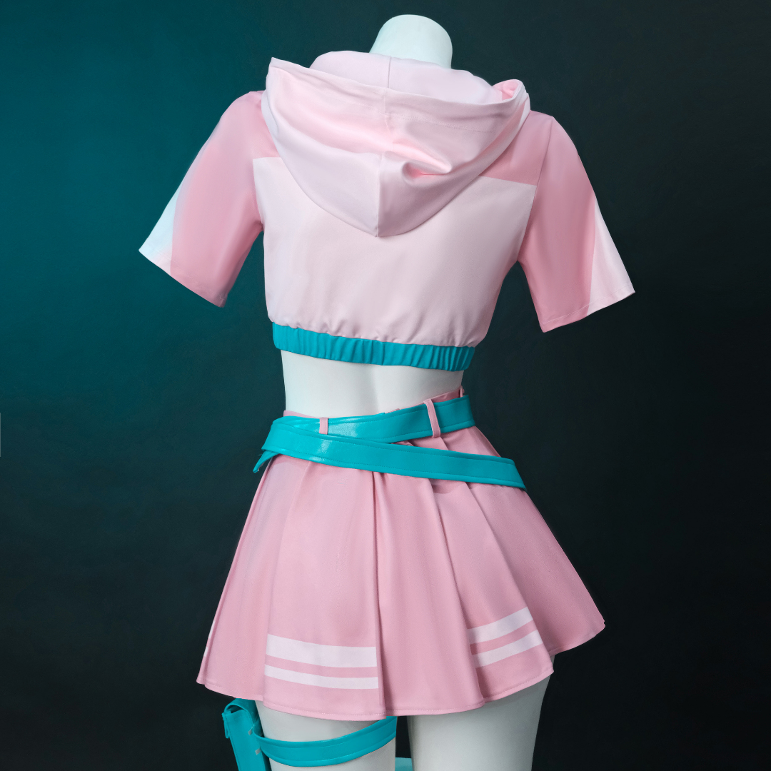 Rolecosplay Fortnite Hatsune Miku Pink Skirt Cosplay Costume