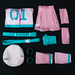 Rolecosplay Fortnite Hatsune Miku Pink Skirt Cosplay Costume