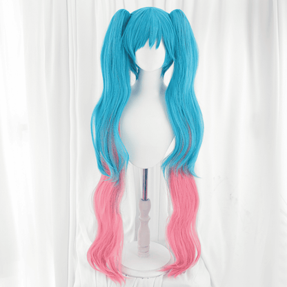 Rolecosplay Fortnite Singer Pink Mix Blue Cosplay Wig