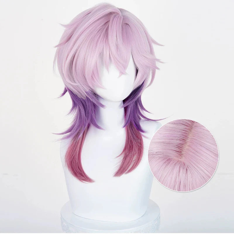 Rolecosplay Genshin Impact Durin 55cm Mixed Colors Cosplay Wig4