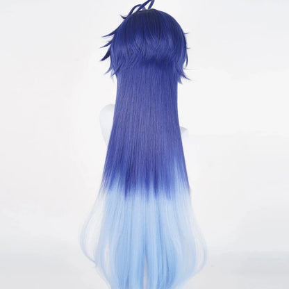 Rolecosplay Genshin Impact Flins Blue Gradient 85cm Halloween Cosplay Wig4