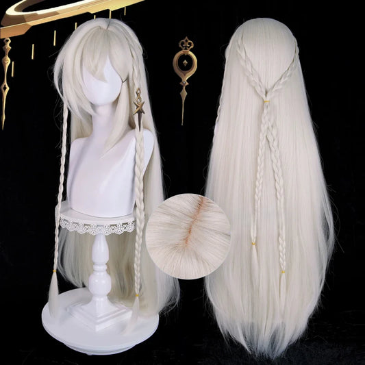 Rolecosplay Genshin Impact Istaroth Gray-gold 98cm Halloween Cosplay Wig