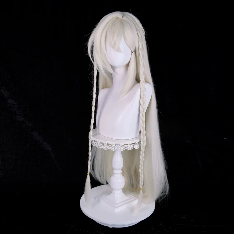 Rolecosplay Genshin Impact Istaroth Gray-gold 98cm Halloween Cosplay Wig1