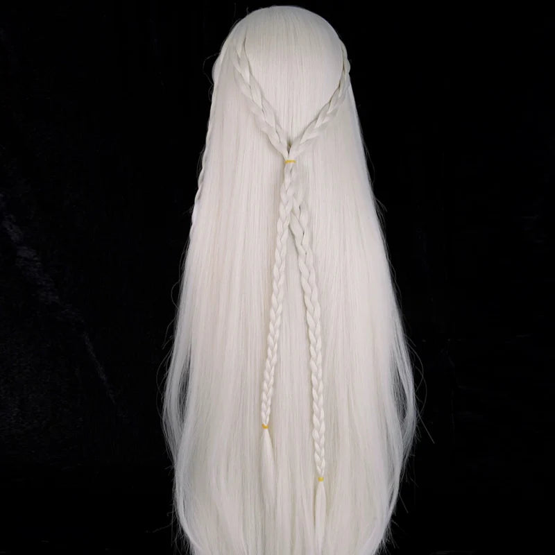 Rolecosplay Genshin Impact Istaroth Gray-gold 98cm Halloween Cosplay Wig3
