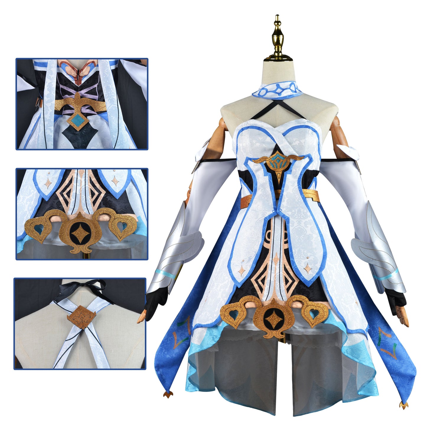 Rolecosplay Genshin Impact Lumine Cosplay Costume Traveler Outfit