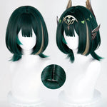 Rolecosplay Genshin Impact Nefer Dark Green 36cm Halloween Cosplay Wig