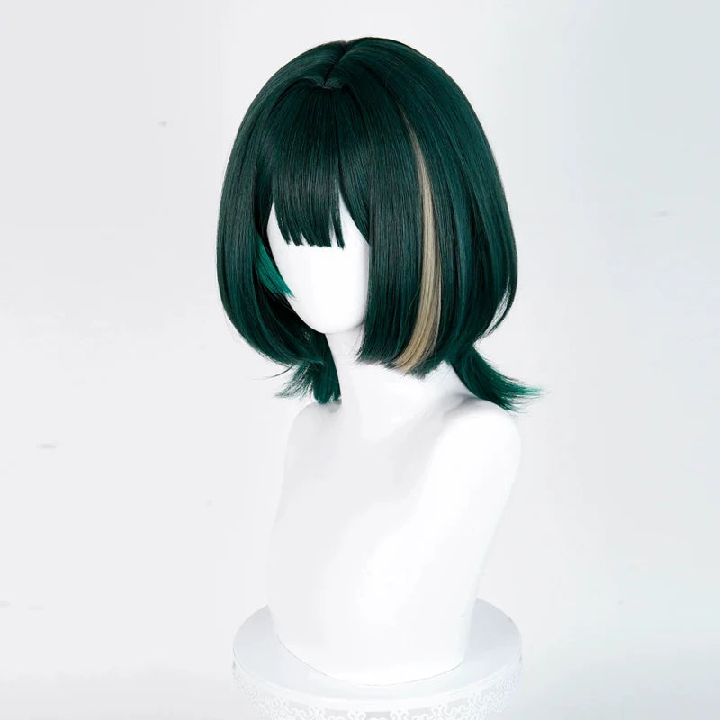 Rolecosplay Genshin Impact Nefer Dark Green 36cm Halloween Cosplay Wig1