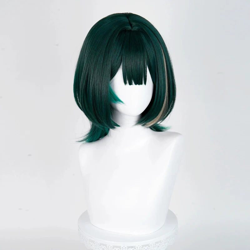 Rolecosplay Genshin Impact Nefer Dark Green 36cm Halloween Cosplay Wig2