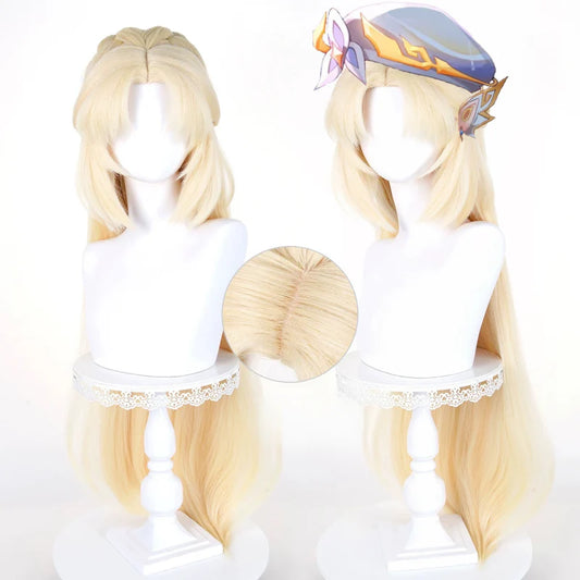 Rolecosplay Genshin Impact Nicole Reeyn 100cm Gold Cosplay Wig