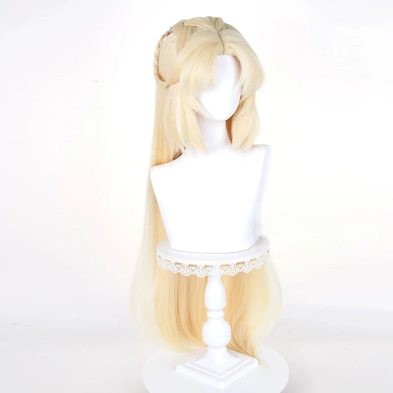 Rolecosplay Genshin Impact Nicole Reeyn 100cm Gold Cosplay Wig1