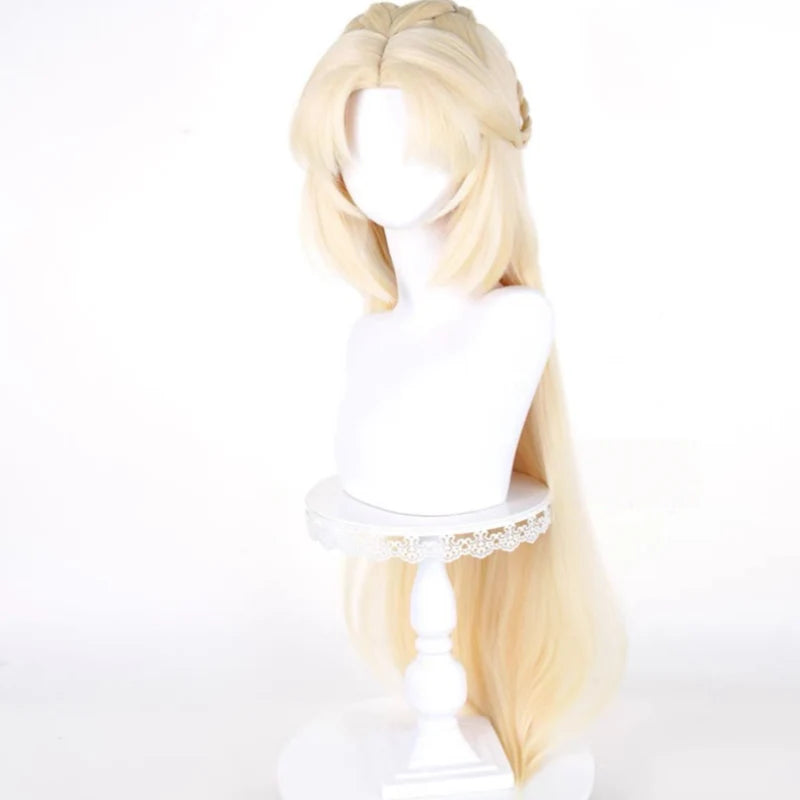 Rolecosplay Genshin Impact Nicole Reeyn 100cm Gold Cosplay Wig2