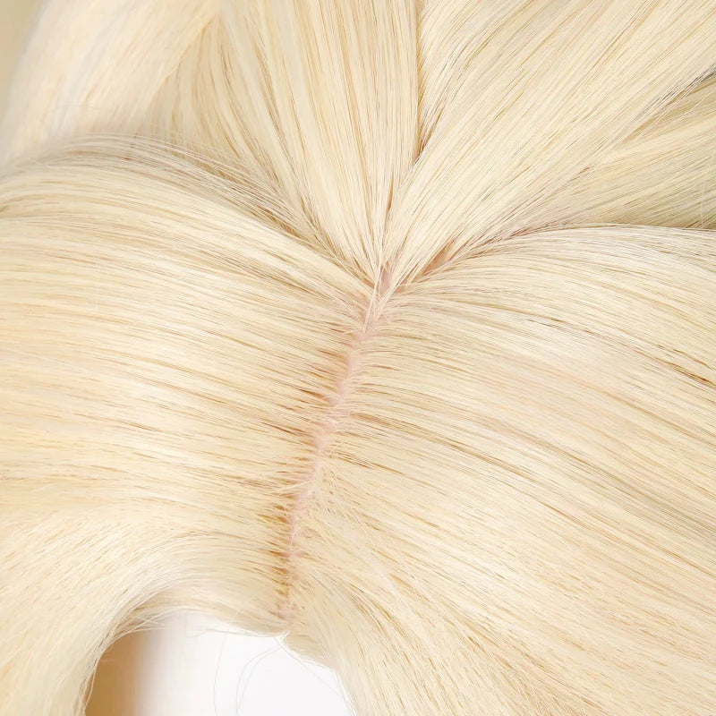 Rolecosplay Genshin Impact Nicole Reeyn 100cm Gold Cosplay Wig5