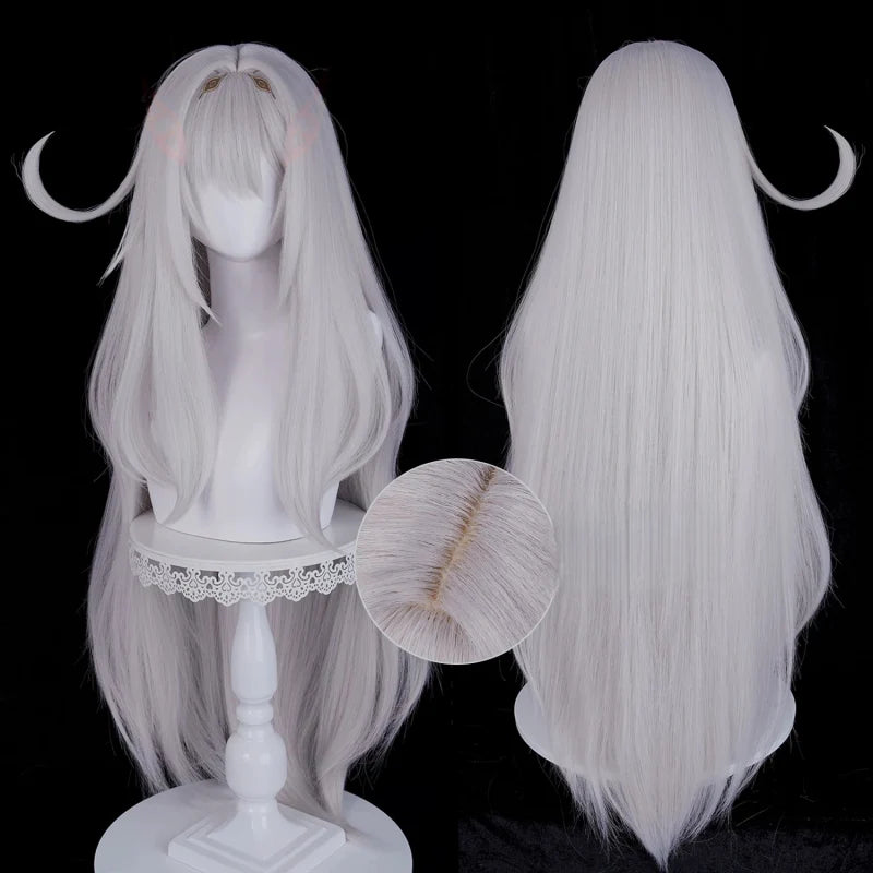 Rolecosplay Genshin Impact Ronova Gray 98cm Halloween Cosplay Wig