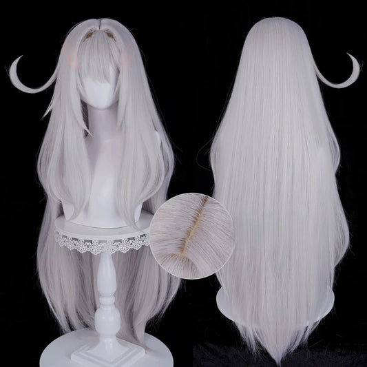  Rolecosplay Genshin Impact Ronova Gray 98cm Halloween Cosplay Wig