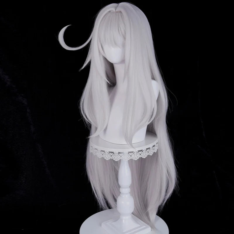  Rolecosplay Genshin Impact Ronova Gray 98cm Halloween Cosplay Wig1