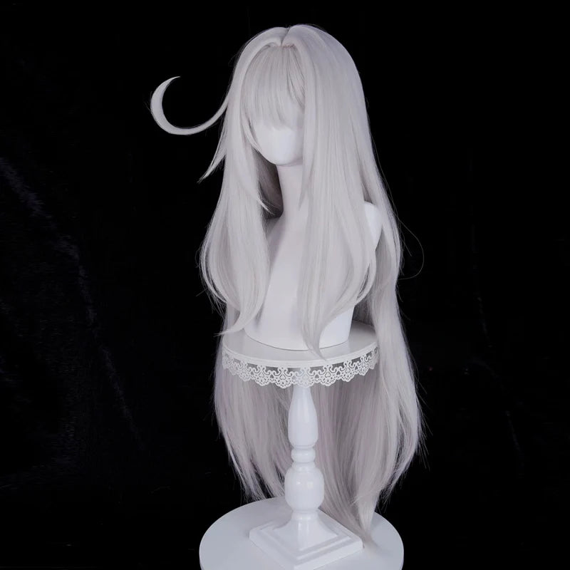  Rolecosplay Genshin Impact Ronova Gray 98cm Halloween Cosplay Wig2
