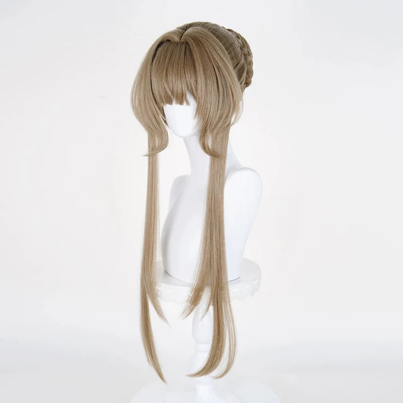 Rolecosplay Genshin Impact Sandrone Marionette Brown 75cm Halloween Cosplay Wig3