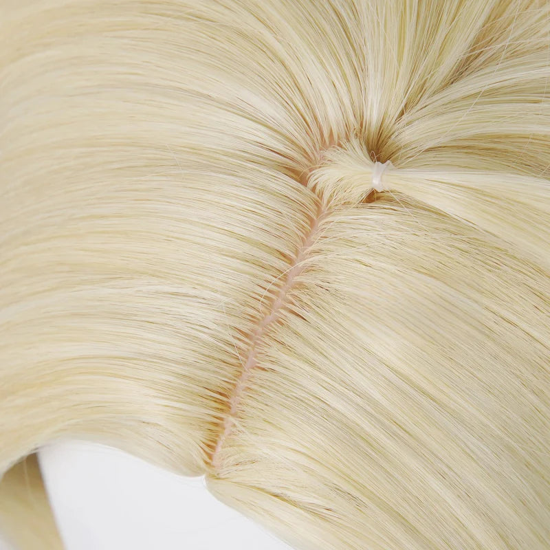 Rolecosplay Genshin Impact Varka Gold 35cm Halloween Cosplay Wig3