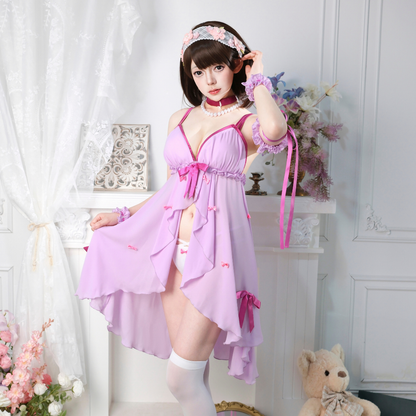Rolecosplay Kato Megumi Pink Pyjamas Dress Cosplay Costume