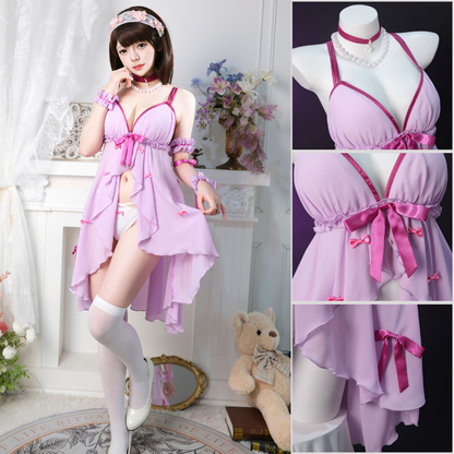 Rolecosplay Kato Megumi Pink Pyjamas Dress Cosplay Costume