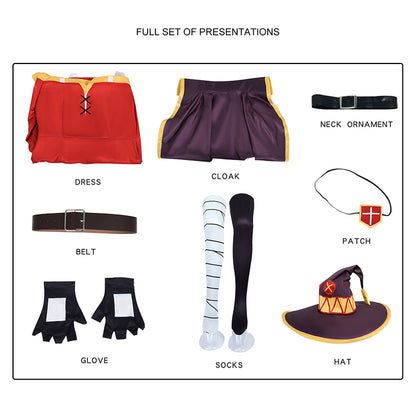 Rolecosplay KonoSuba: God's Blessing on This Wonderful World! Megumin Cosplay Costume