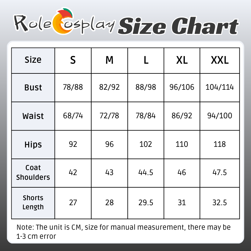 Rolecosplay Kpop Demon Hunter Golden Rumi Cosplay Costume size