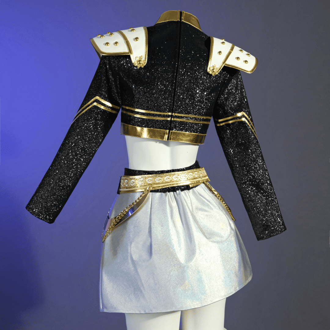 Rolecosplay Kpop Demon Hunter Zoey Golden Black Set Cosplay Costume