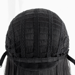 Black lace front wig cap on a white background Rolecosplay LOL After Hour Ahri Cosplay Wig