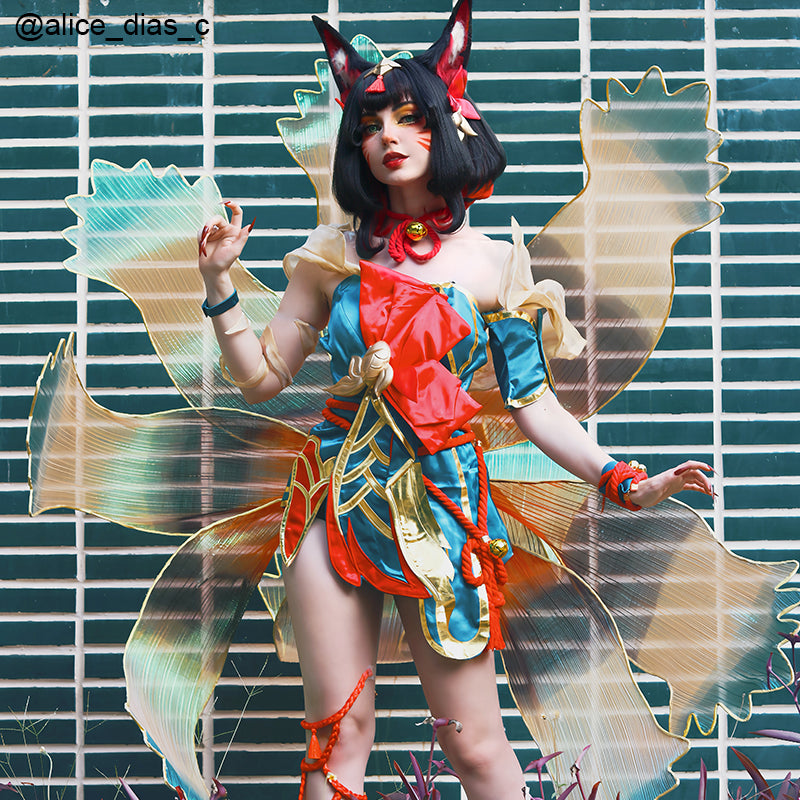【Ready To Ship】Rolecosplay LOL After Hours Ahri Spirit Blossom Cosplay Costume