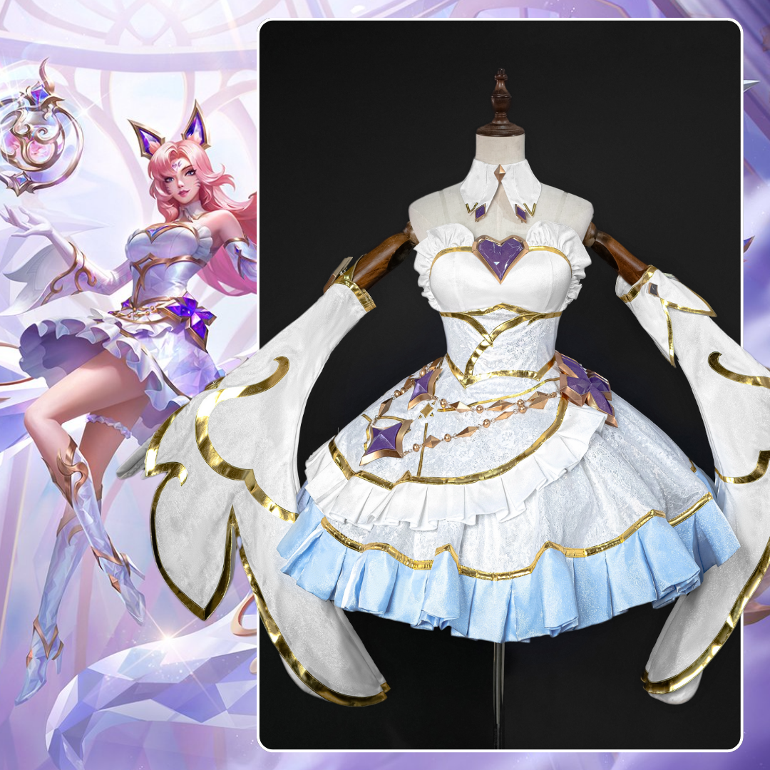 Rolecosplay LOL Golden Spatula Perfume Gem Ahri Cosplay Costume