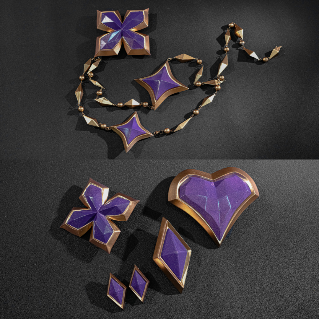 Rolecosplay LOL Golden Spatula Perfume Gem Ahri Cosplay Costume