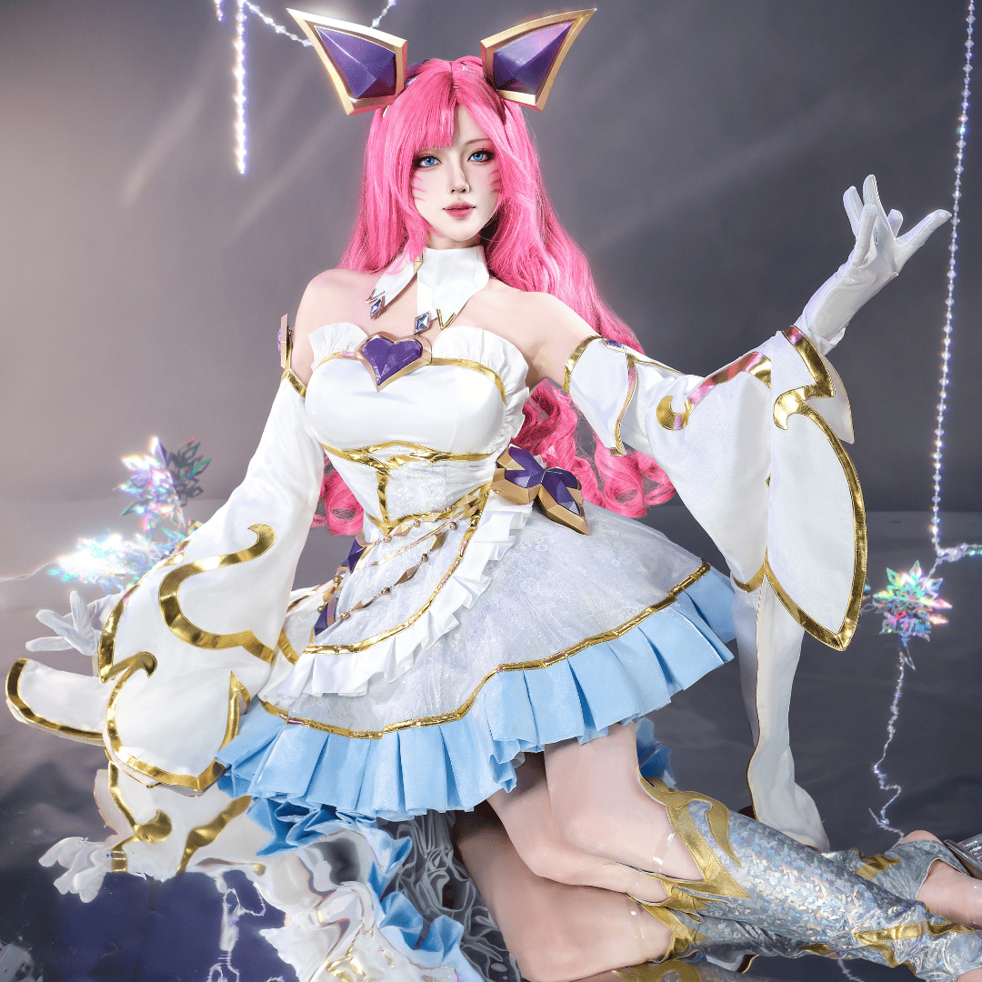 Rolecosplay LOL Golden Spatula Perfume Gem Ahri Cosplay Costume set