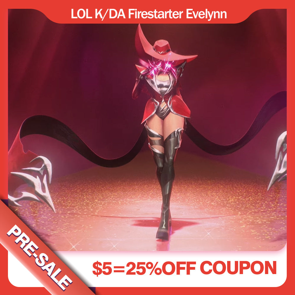 Rolecosplay LOL K/DA Firestarter Evelynn Cosplay Costume Pre-Sale