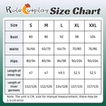 Rolecosplay LOL League Of Legends Neeko Cosplay Costume size chart