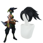 Rolecosplay LOL League of Legends Akali Black Cosplay Wig
