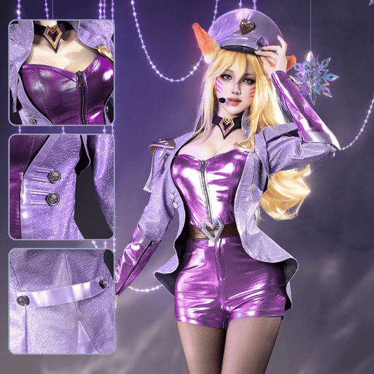 Rolecosplay LOL Popstar Ahri Idol Cosplay Costume set