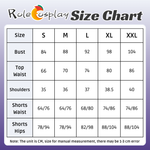 Rolecosplay LOL Popstar Ahri Idol Cosplay Costumesize chart