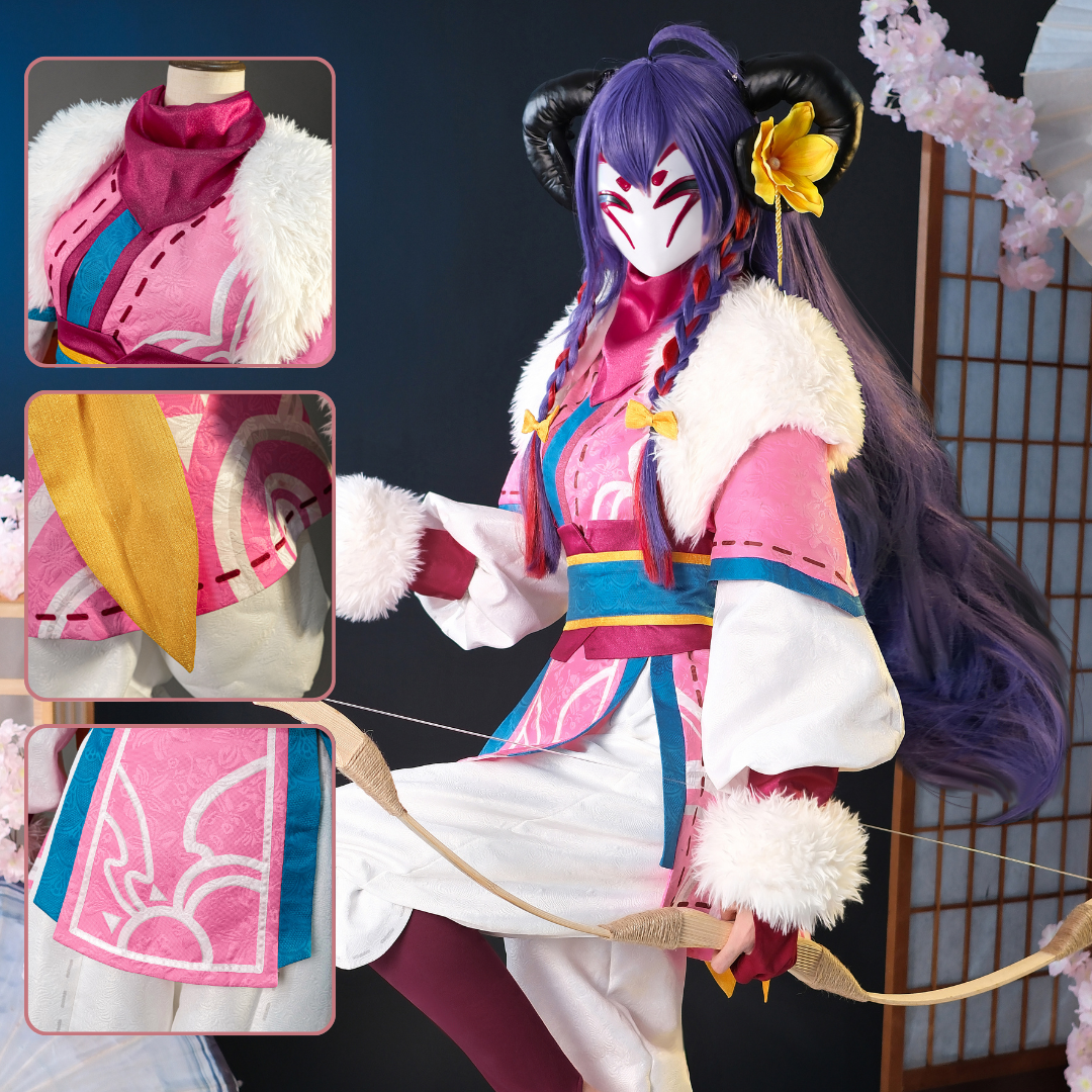 Rolecosplay LOL Spirit Blossom Kindred Cosplay Costume Outfit