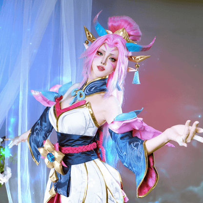 Rolecosplay LOL Spirit Blossom Zyra Cosplay Costume with headpiece