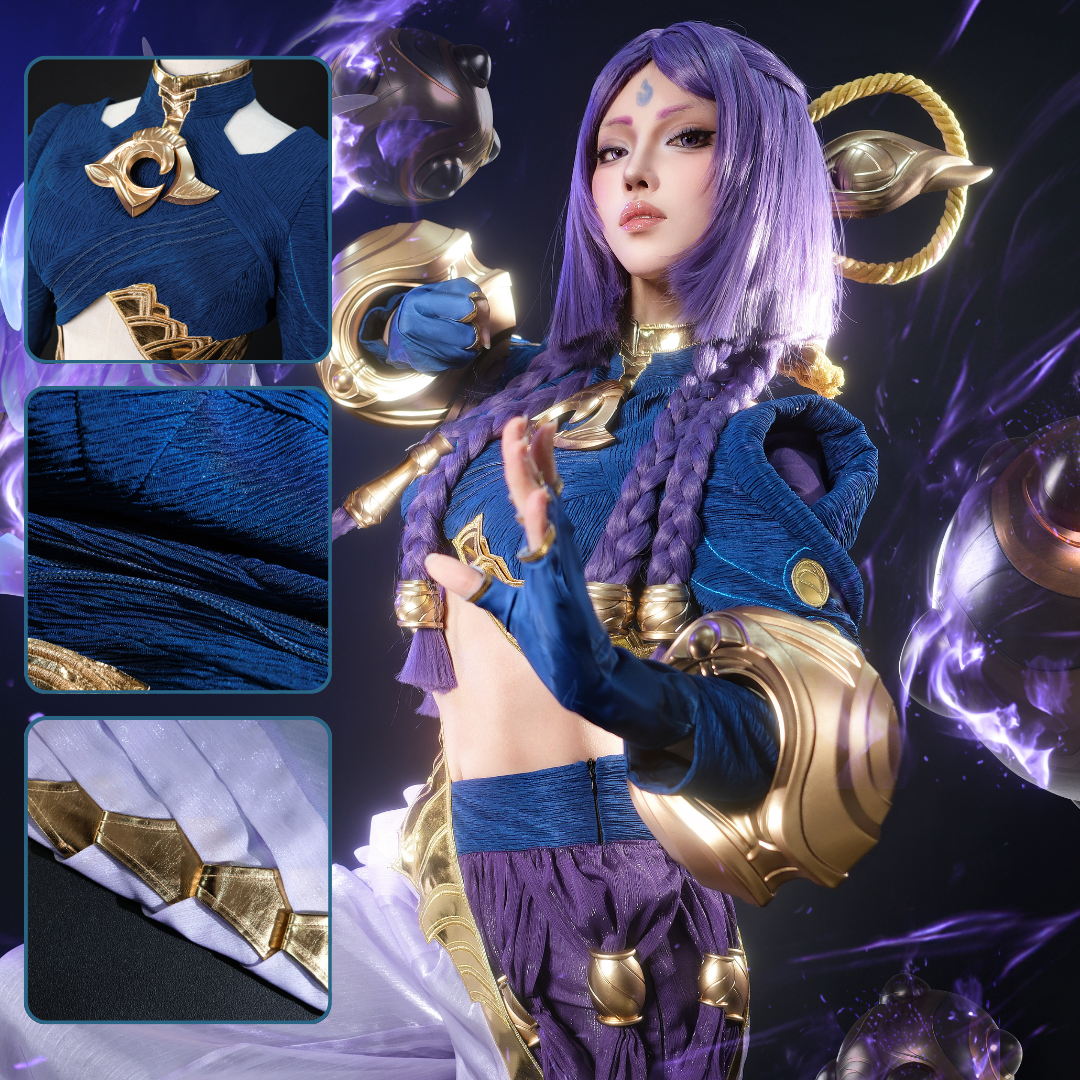 Rolecosplay LOL Yunara Cosplay Costume with props