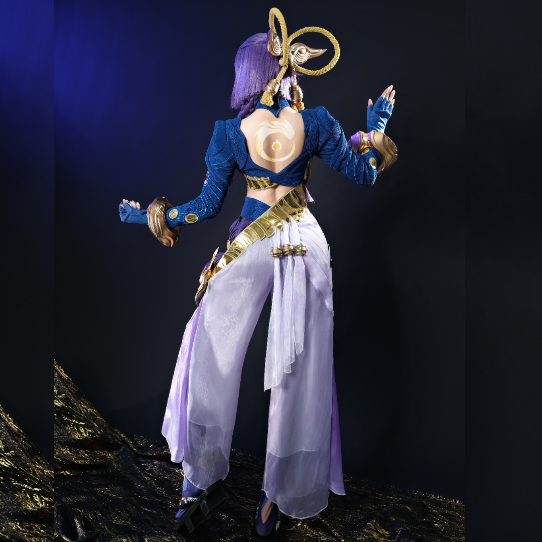 Rolecosplay LOL Yunara Cosplay Costume with prop