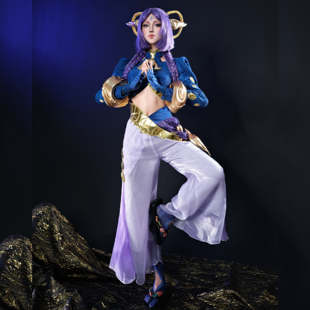 Rolecosplay LOL Yunara Cosplay Costume with prop