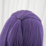 Purple wig with a parting on a white background Rolecosplay LOL Yunara the Unbroken Faith Cosplay Wig