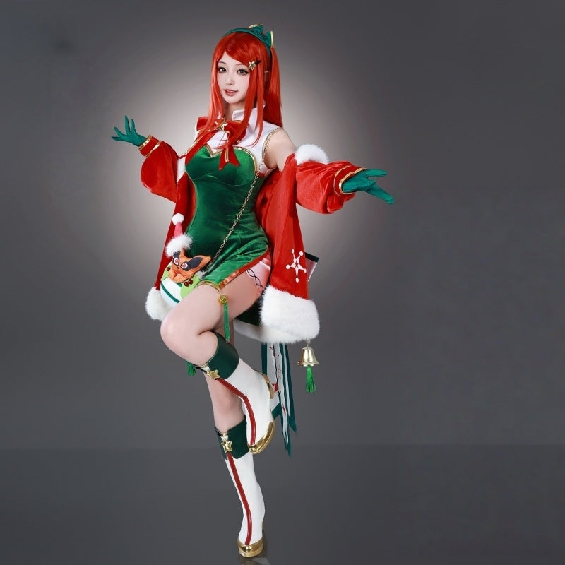 Rolecosplay Naruto Uzumaki Kushina Christmas Cosplay Costume2