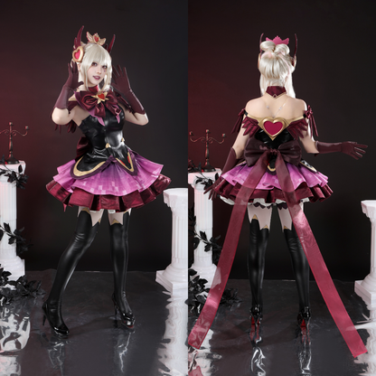 Rolecosplay Overwatch Magical Girl Juno Cosplay Costume Black Red Set